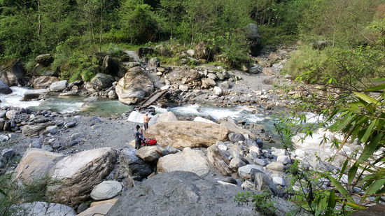 Heute treffen wir auch auf einige andere Trekker. Es waren insgesamt nur wenige denen wir während der 5 Tage begegnet sind.