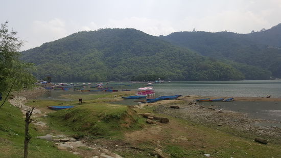 Hier sieht man die Friedensstupa