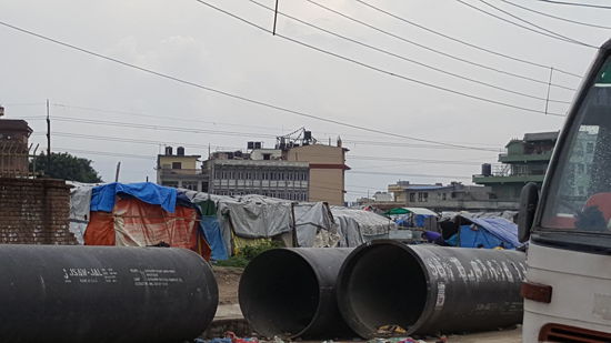 Hier ein Blick auf die bereits erwähnte Zeltstadt in der Nähe unseres Guest Houses.