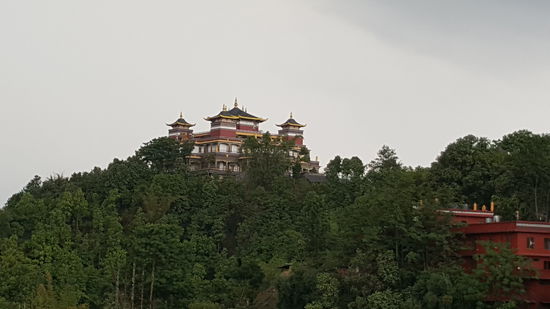 Das Kloster aus der Ferne.