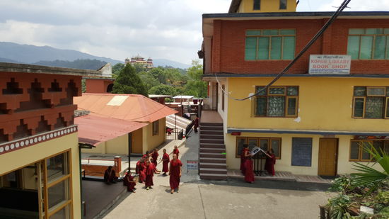 Wir gehen überall herum..