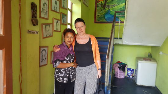 Da bin ich mit der kleinen Sabina