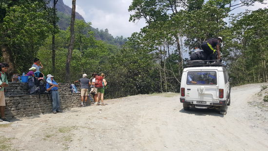 Hier stoppen wir schon mal kurz..noch fahren hier auch Autos