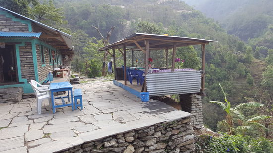 Wir staunen immer wieder über die Konstruktionen der Restaurants ...