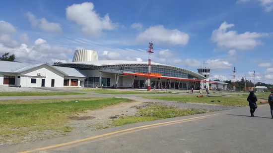 Der kleine Airport von Wamena