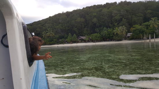 Etwa eine Stunde dauerte die Fahrt von Waisai