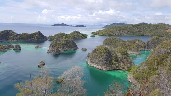 Das ist der Blick von der unteren Plattform