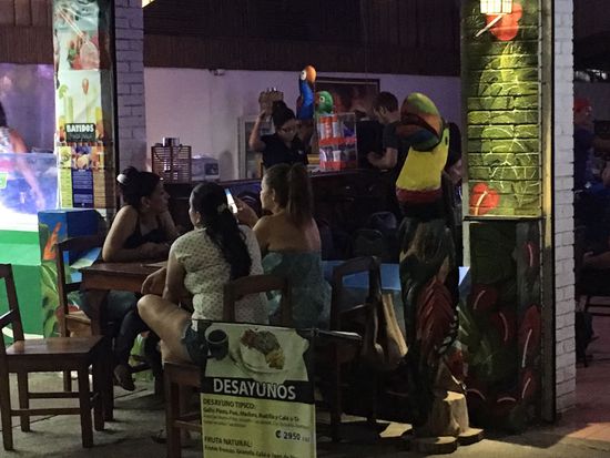 ...hier treffen sich wieder die Backpacker und die Einheimischen zum smalltalk...