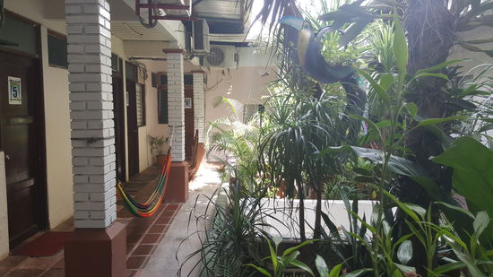 Ganz hinten ist unser Zimmer..