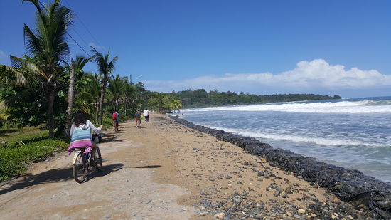 Weiter geht's immer schön am Meer entlang...Wir sind nicht die einzigen mit Rädern...