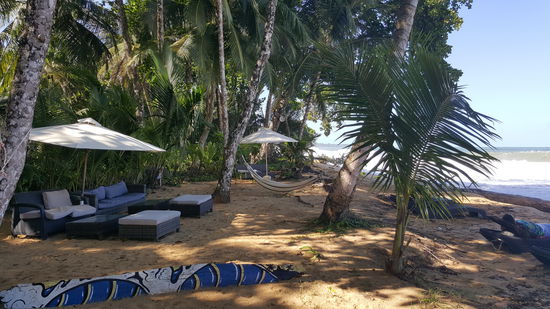 Hier lege ich mich auf eine Liege...