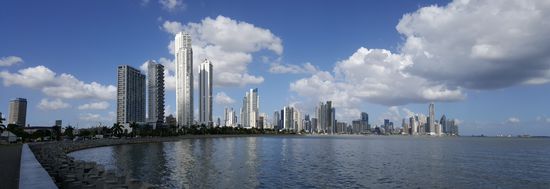 Schöner Blick auf die Skyline