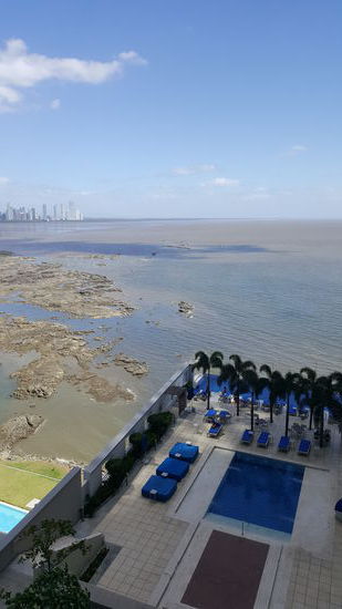 Mit toller Aussicht--leider ist gerade Ebbe