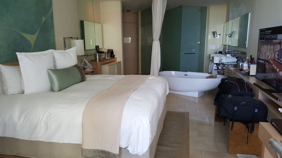 Natürlich probiere ich die Wanne auch aus...