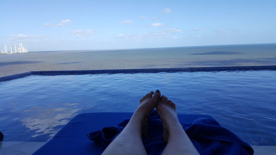 Aussicht am Pooldeck nach vorne