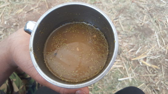 Das selbstgebrautes Bier...