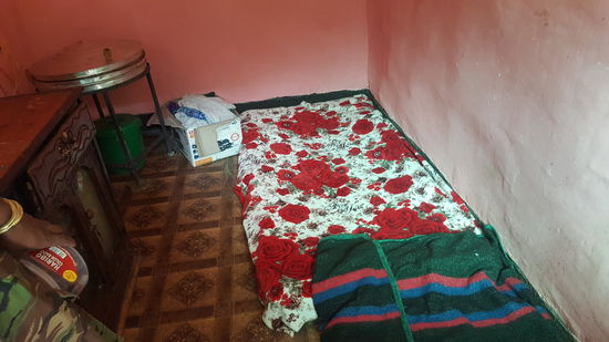 Eines der Zimmer in der Waisenhütte.