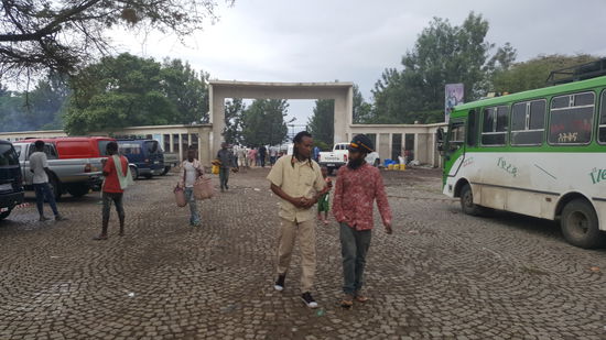 Der Eingang des "Fischmarktes"--viele Besucher gibt es nicht...