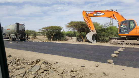 So sehen hier die Straßensperren aus...