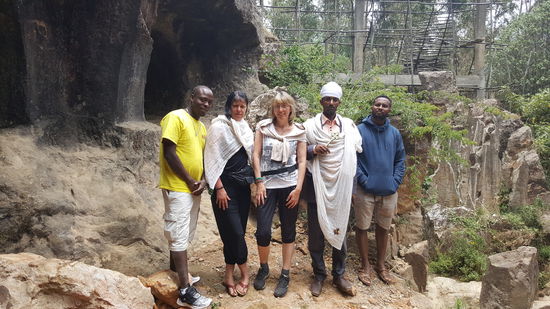 Foto mit Priester...