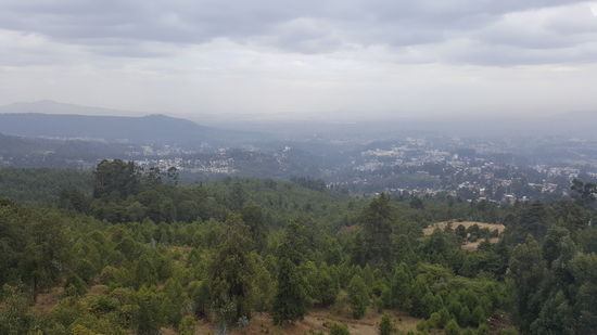 Toller Blick von den hills auf "Addis Abbeba"--heißt übrigens übersetzt: "Schöne Blume"