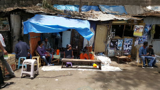 Das Leben spielt sich ausschließlich draußen ab..