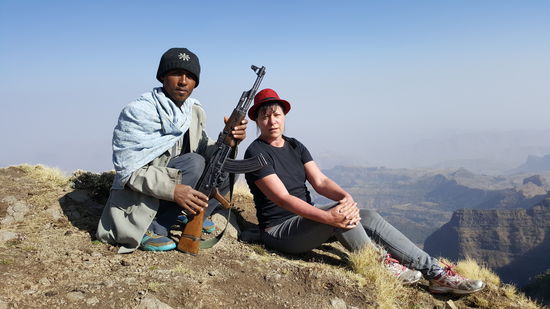 Die Scouts lassen sich nur allzu gern ablichten.