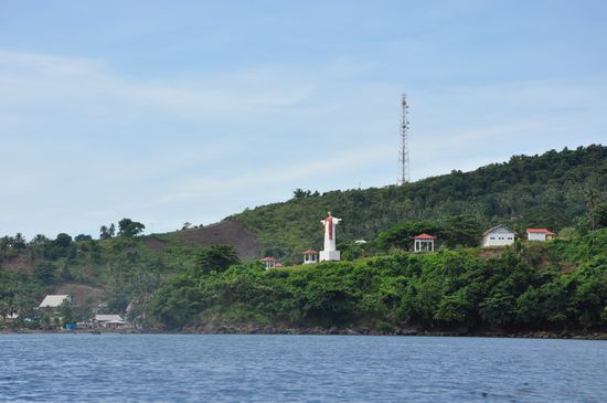 Blick auf unser Resort und Jesus