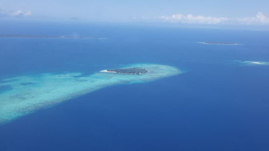 Wieder sind ein paar Inseln vom Flugzeug aus zu sehen..