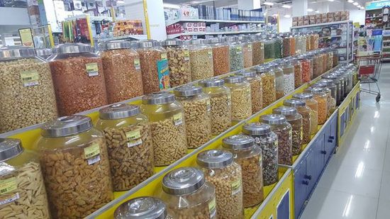 Alles vorhanden: von süß bis salzig...