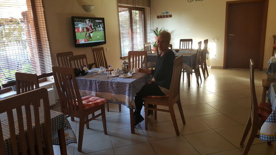 Das Frühstück kann man für kleines Geld dazubuchen.