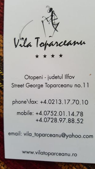 Hier ist die Adresse von der tollen Unterkunft in Otopeni--die können wir wirklich SEHR empfehlen. Sie bieten einen kostenlosen Shuttle-Service von- und zum Airport