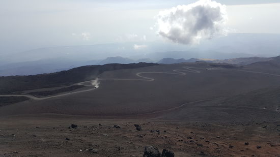 Da rollen die nächsten Busse mit Touris an...