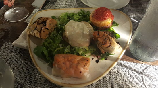 Unsere vegetarische Vorspeise...megalecker...!!