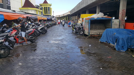 Inzwischen hat es tüchtig geregnet, aber wie immer in Indonesien kurz und heftig—das trocknet wieder schnell weg