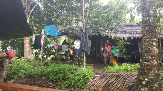 Das ist die Hütte vom Porter—sehr einfach