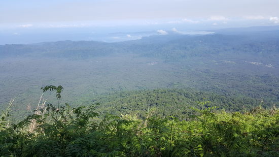 Der Vulkan IBU ist übrigens 1380m hoch--wir sind auf etwa 1200m