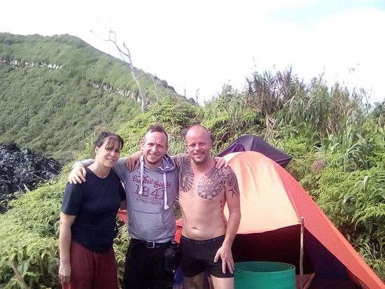 Wieder zurück, machen wir ein paar Fotos, Björn graut es vor dem Rückweg....