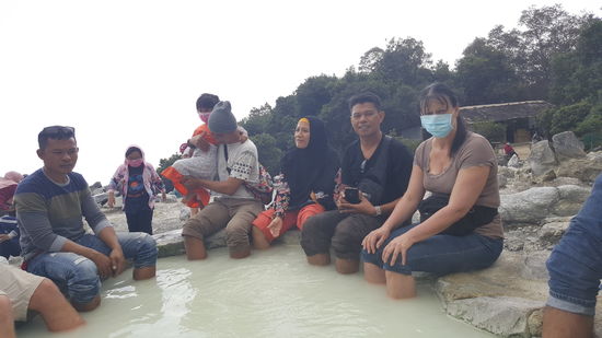 Dann gibts noch ein erfrischendes Fußbad—