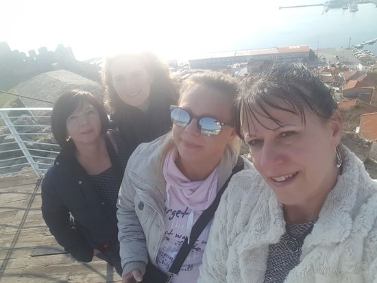 Zuerst auf den Turm, von hier ist die Aussicht super