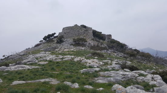 Es geht aber noch höher hinauf und näher an die Akropolis ran...
Ich beschließe, noch weiter zu kraxeln, näher an die alten Mauern heran...