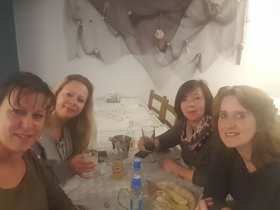 Zum Nachtisch noch mehr Ouzo...