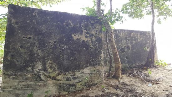 Deutlich sind die Einschusslöcher zu erkennen