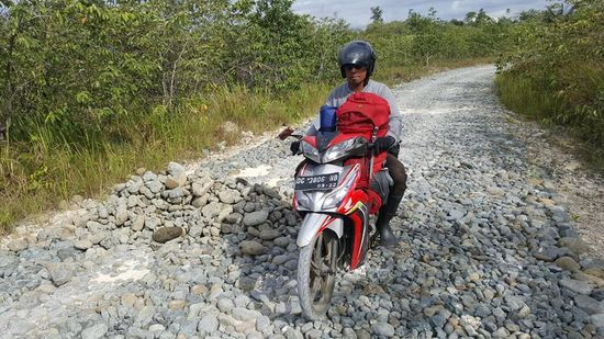 Ich muß oft absteigen und zu Fuß gehen