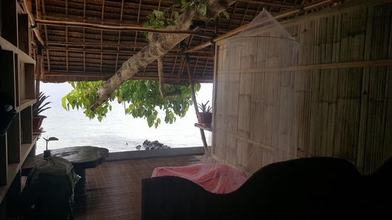 Inzwischen hat mir Max auch mein Moskitonetz aufgehängt...