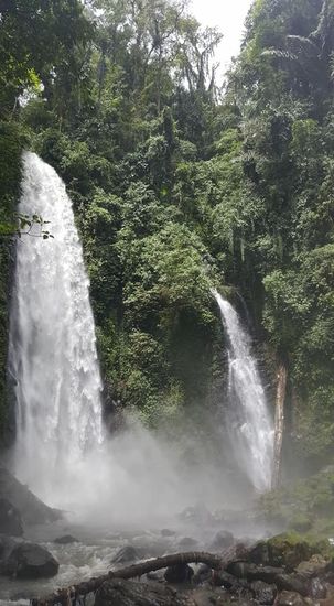 Und schon werden wir bei dem Anblick geduscht—aber wir sind eh klatschnass vom laufen...
