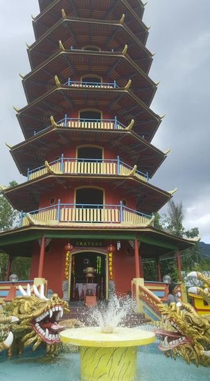 Man kann hochsteigen und die Aussicht bewundern...