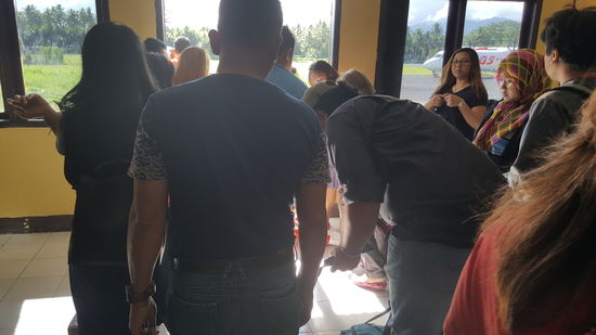 Großer Ansturm auf das Gepäck