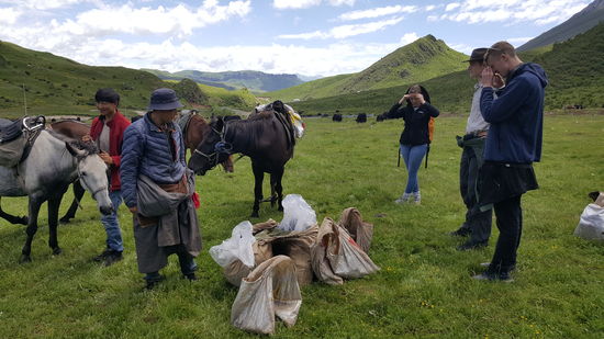 Es ist schön warm und kein Regen in Sicht...wir haben mal Glück!