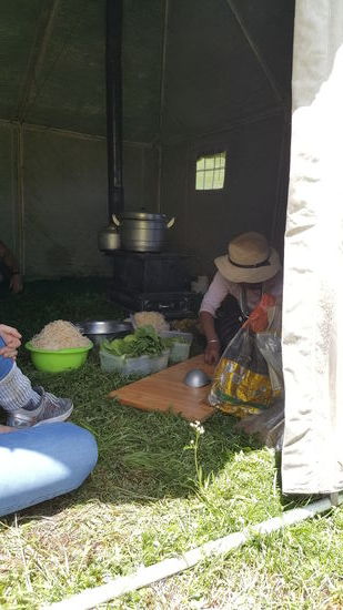 Hier wird das Essen vorbereitet...